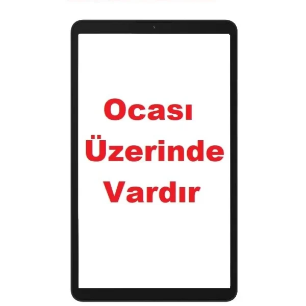 Samsung Galaxy Tab A9 8.7” SM-X110 X115 X117 Lcd Lens Cam Ön Panel – Siyah