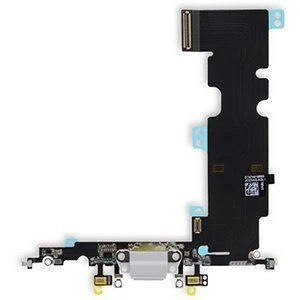 İphone 8 Plus Şarj Soketi Kulaklık Mikrofon Film Bordu Beyaz