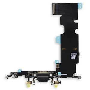 İphone 8 Plus Şarj Soketi Kulaklık Mikrofon Film Bordu Siyah
