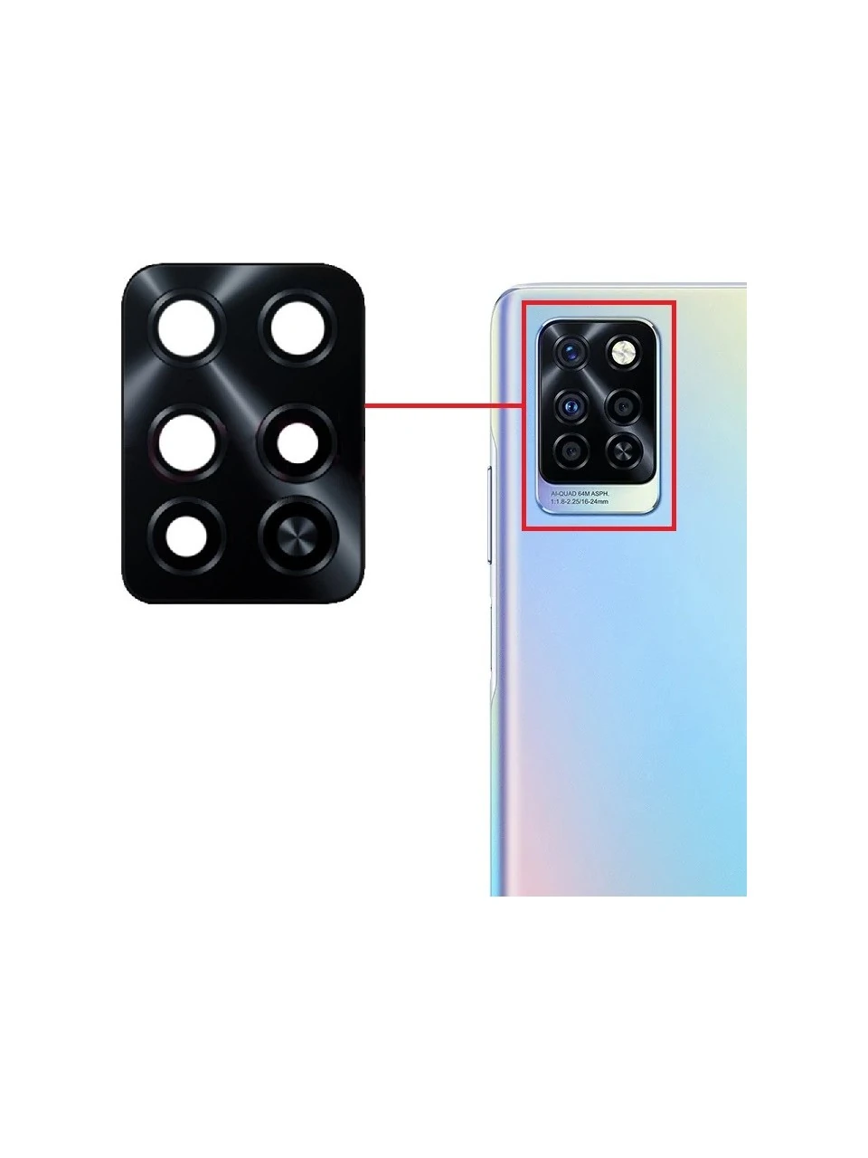 İnfinix Note 10 Pro Kamera Camı