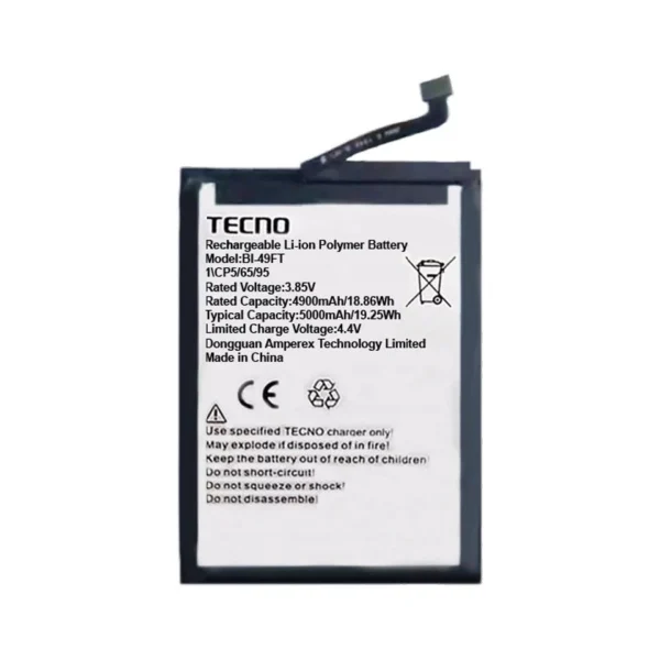 Tecno Spark 10 Batarya Pil