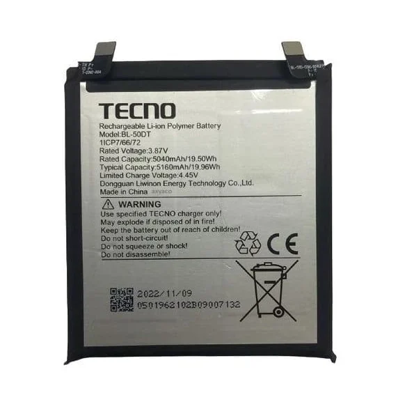 Tecno Phantom X2 Batarya Pil