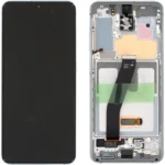 Samsung Galaxy S20 SM-G980 Lcd Ekran Dokunmatik Çıtalı Beyaz