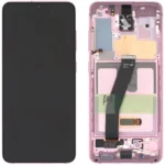 Samsung Galaxy S20 SM-G980 Lcd Ekran Dokunmatik Çıtalı Pembe
