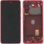 Samsung Galaxy S20 FE SM-G780 Lcd Ekran Dokunmatik Çıtalı Kırmızı