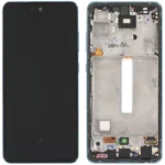 Samsung Galaxy A52 SM-A525 Lcd Ekran Dokunmatik Çıtalı Mavi