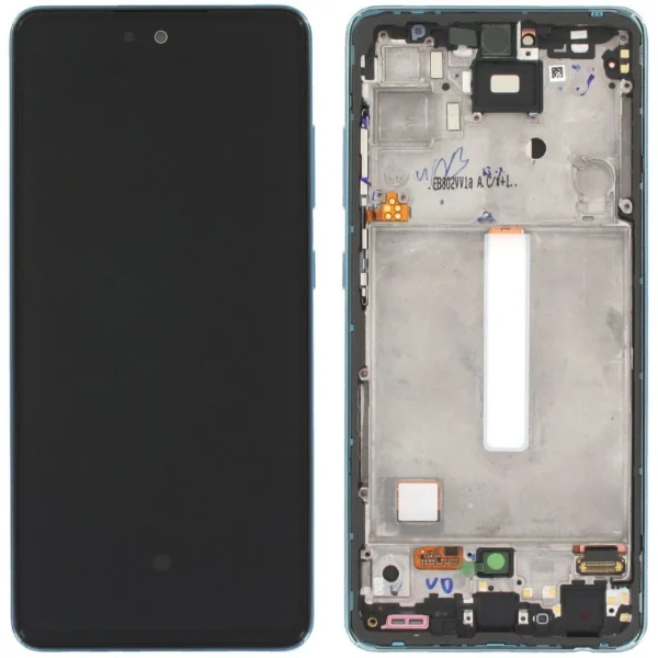 Samsung Galaxy A52 SM-A525 Lcd Ekran Dokunmatik Çıtalı Mavi