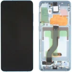 Samsung Galaxy S20 Plus SM-G985 Lcd Ekran Dokunmatik Çıtalı Mavi