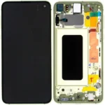 Samsung Galaxy S10e SM-G970 Lcd Ekran Dokunmatik Çıtalı Yeşil