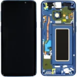 Samsung Galaxy S9 SM-G960 Lcd Ekran Dokunmatik Çıtalı Mavi