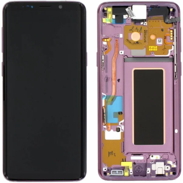 Samsung Galaxy S9 SM-G960 Lcd Ekran Dokunmatik Çıtalı Mor