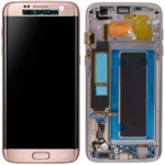 Samsung Galaxy S7 Edge SM-G935 Lcd Ekran Dokunmatik Çıtalı Rose Gold