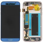 Samsung Galaxy S7 Edge SM-G935 Lcd Ekran Dokunmatik Çıtalı Mavi