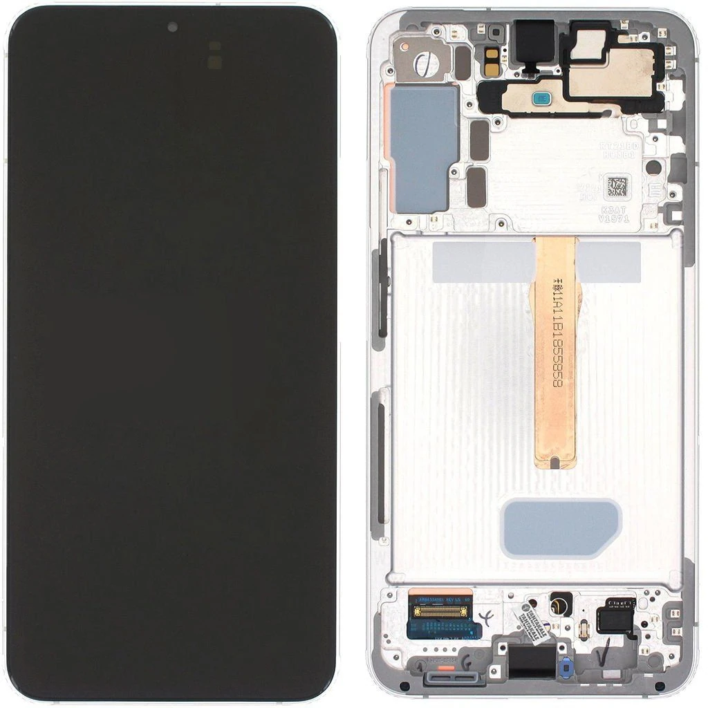 Samsung Galaxy S22 Plus SM-S906 Lcd Ekran Dokunmatik Çıtalı Beyaz