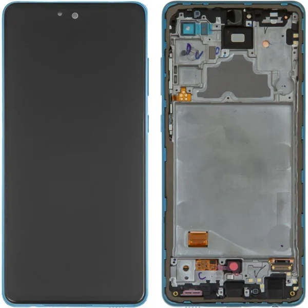 Samsung Galaxy A72 SM-A725 Lcd Ekran Dokunmatik Çıtalı Mavi