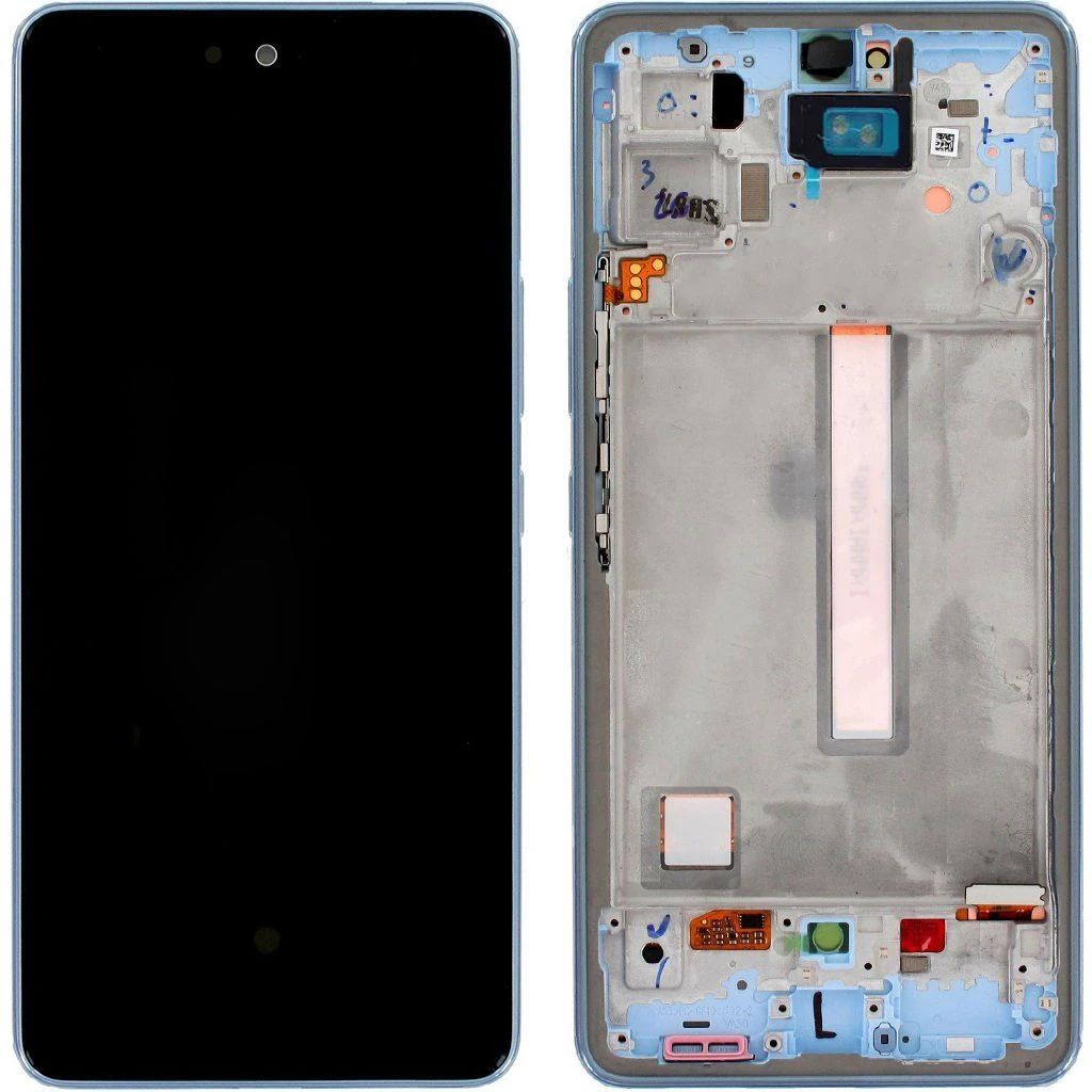 Samsung Galaxy A53 5G SM-A536 Lcd Ekran Dokunmatik Çıtalı Mavi
