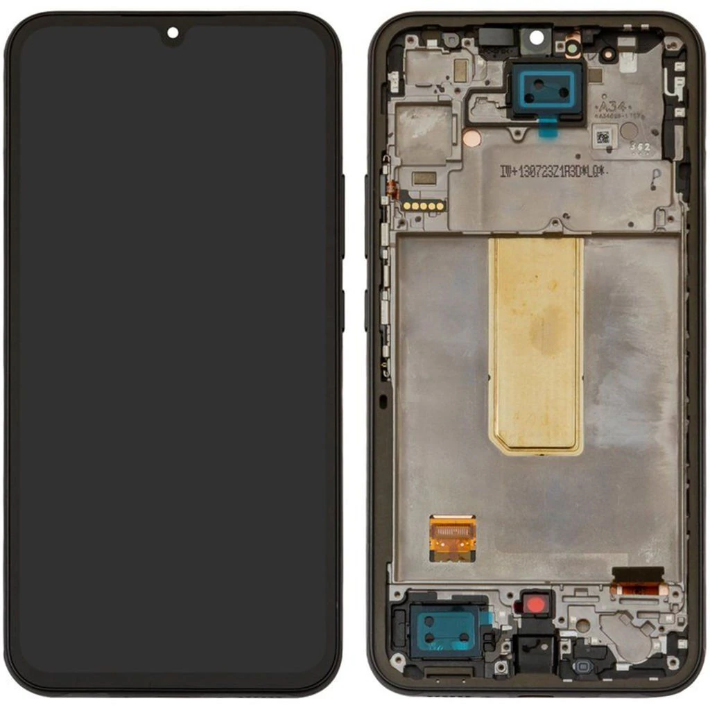 Samsung Galaxy A34 5G SM-A346 Lcd Ekran Dokunmatik Çıtalı Siyah