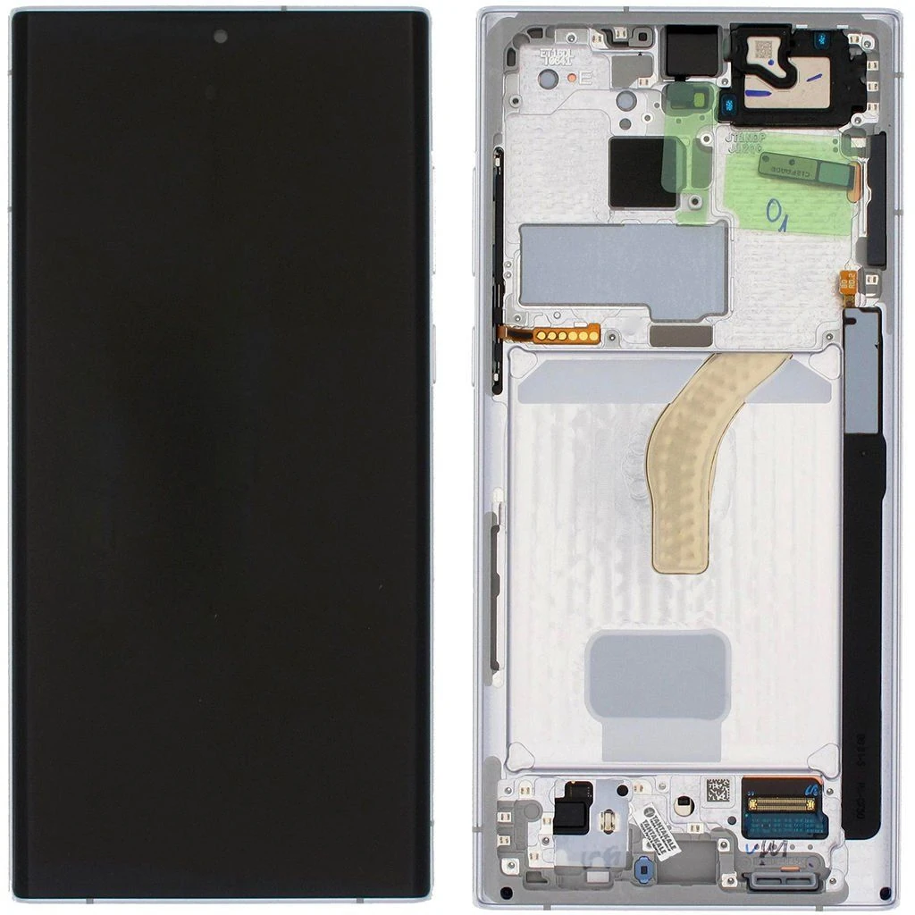 Samsung Galaxy S22 Ultra SM-S908 Lcd Ekran Dokunmatik Çıtalı Beyaz