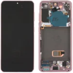 Samsung Galaxy S21 5G SM-G991 Lcd Ekran Dokunmatik Çıtalı Mor