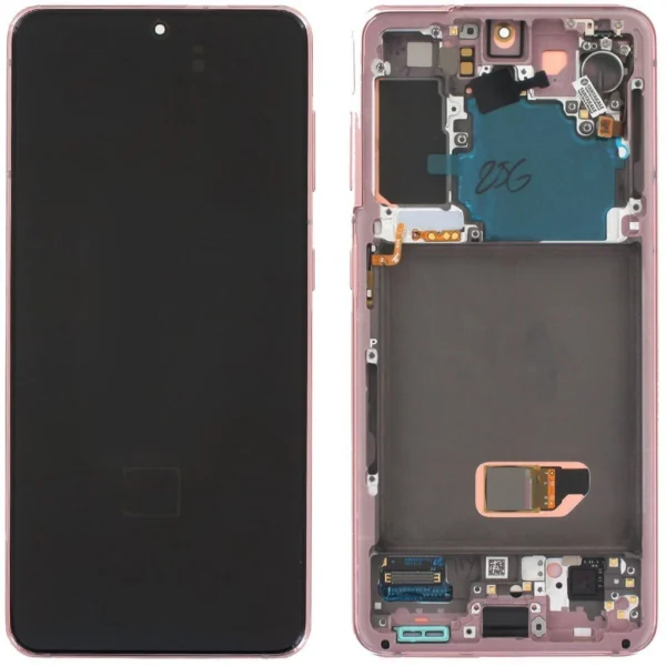 Samsung Galaxy S21 5G SM-G991 Lcd Ekran Dokunmatik Çıtalı Mor