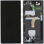 Samsung Galaxy S22 Ultra SM-S908 Lcd Ekran Dokunmatik Çıtalı Siyah