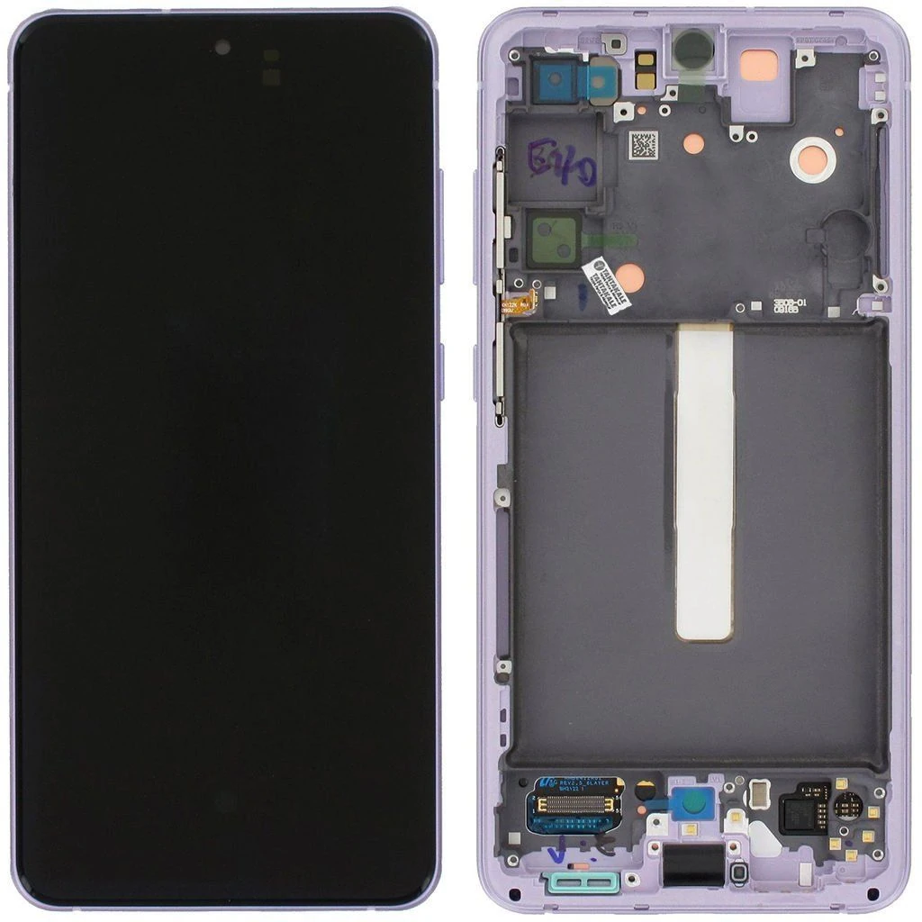 Samsung Galaxy S21 FE 5G SM-G990 Lcd Ekran Dokunmatik Çıtalı Mor