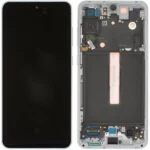 Samsung Galaxy S21 FE 5G SM-G990 Lcd Ekran Dokunmatik Çıtalı Beyaz
