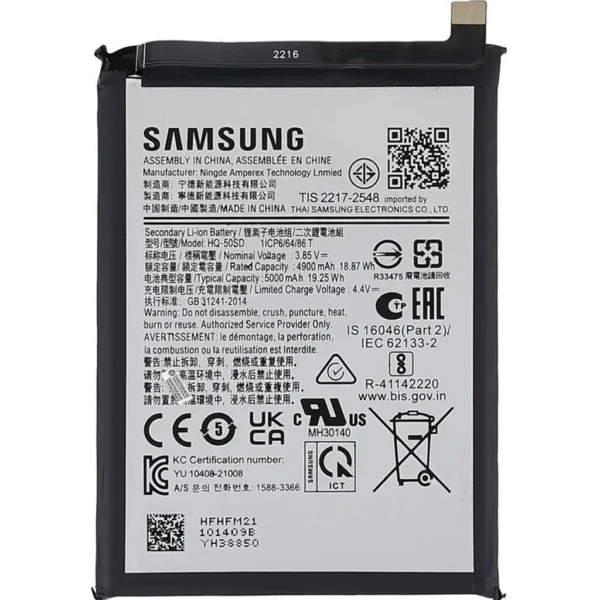 Samsung Galaxy M02s SM-M025 Batarya Pil – Orijinal