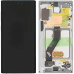 Samsung Galaxy Note 10 SM-N970 Lcd Ekran Dokunmatik Çıtalı Beyaz