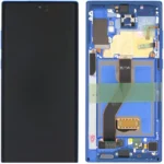Samsung Galaxy Note 10 Plus SM-N975 Lcd Ekran Dokunmatik Çıtalı Mavi