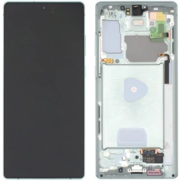 Samsung Galaxy Note 20 5G SM-N981 Lcd Ekran Dokunmatik Çıtalı Yeşil