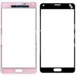 Samsung Galaxy Note 4 SM-N910 Dokunmatik Ön Cam Lens Pembe