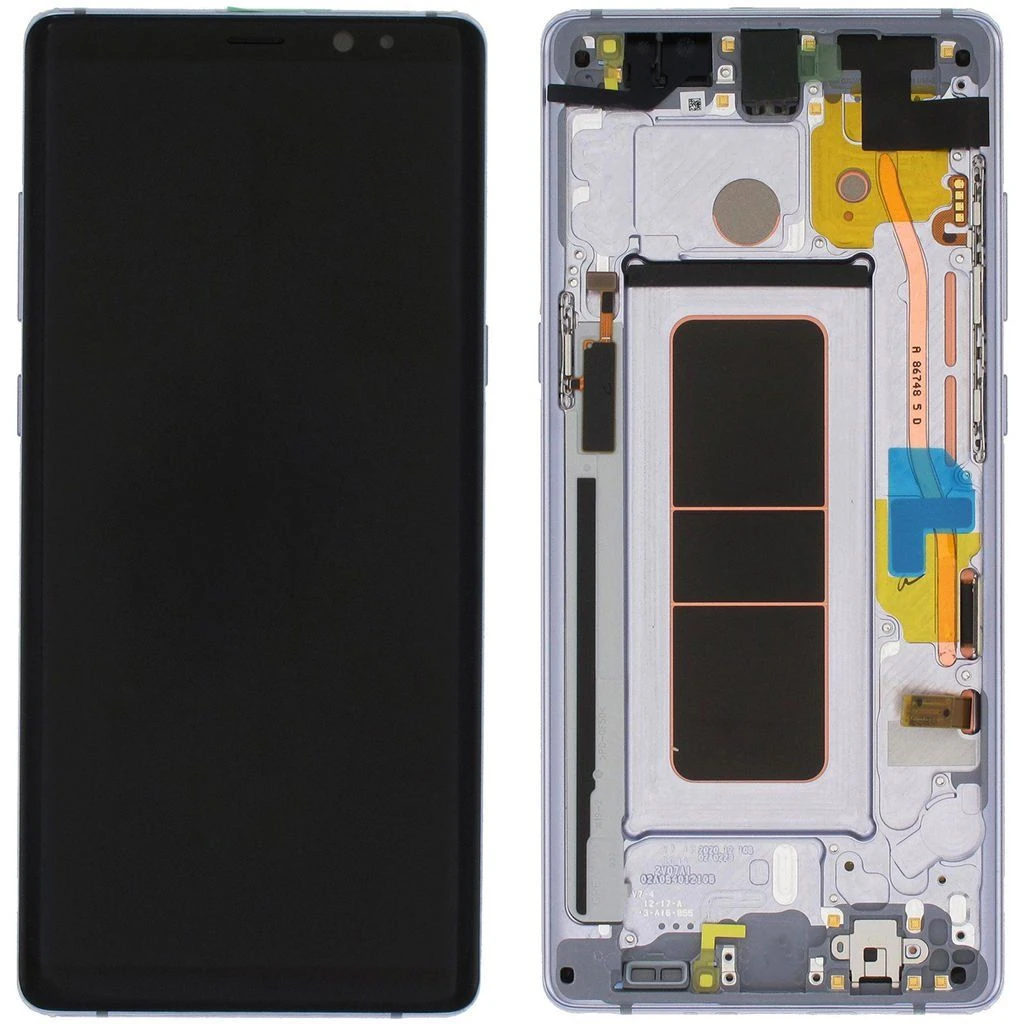 Samsung Galaxy Note 8 SM-N9500 Lcd Ekran Dokunmatik Çıtalı Gri