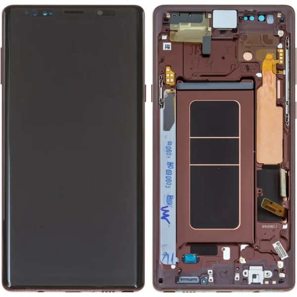 Samsung Galaxy Note 9 SM-N960 Lcd Ekran Dokunmatik Çıtalı Kahverengi
