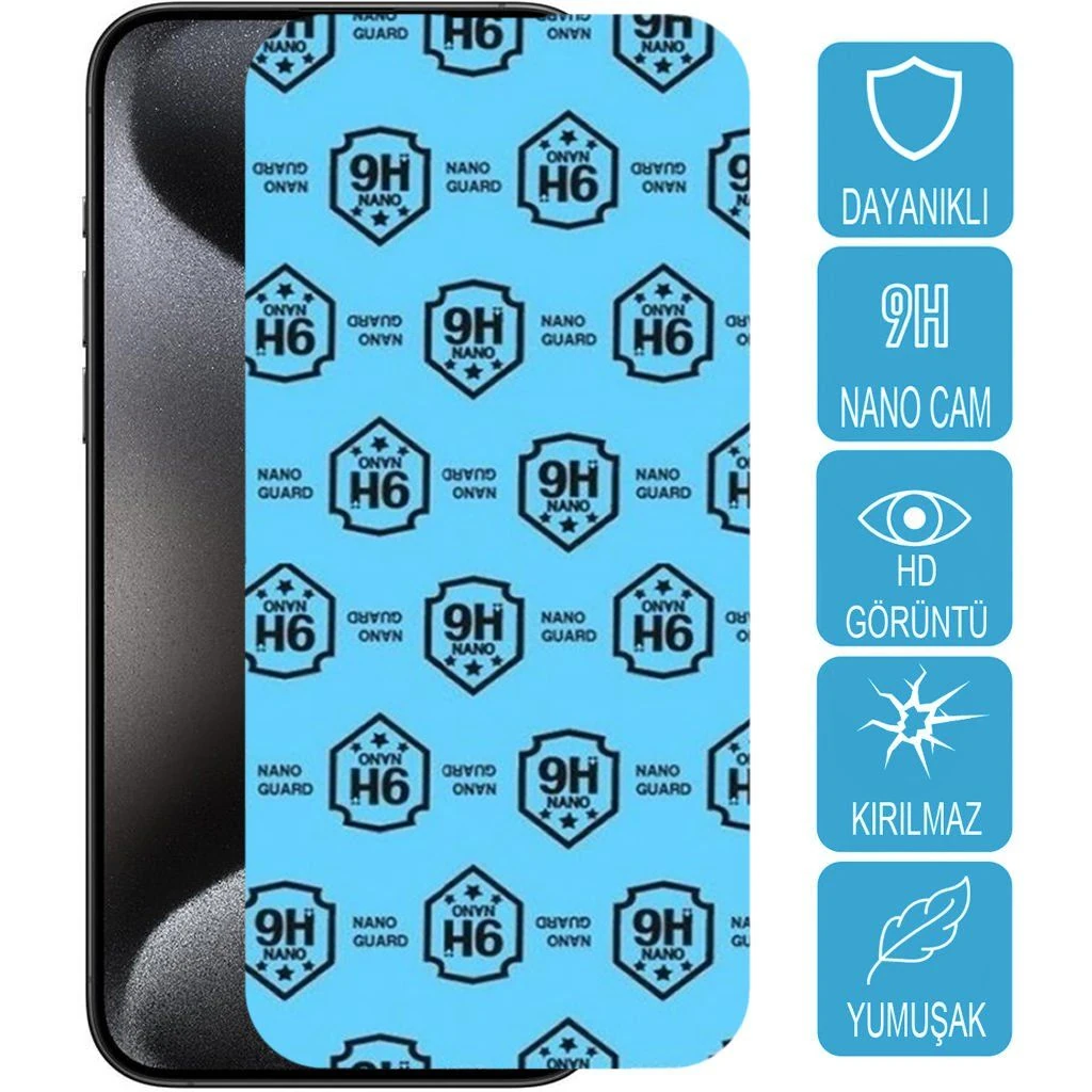 Samsung Galaxy A01 SM-A015 Ekran Koruyucu Nano Kırılmaz Cam