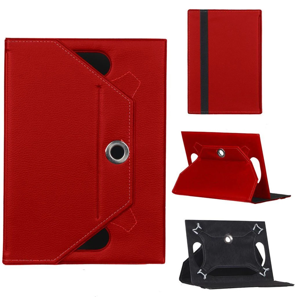 Welio Tab M108 Universal Standlı Tablet Kılıfı Kırmızı