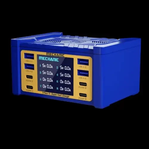Mechanic 8 Adet Port 115W Usb Akım Ölçer Şarj Ünitesi