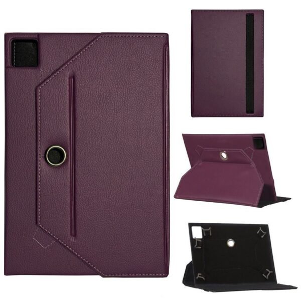 Samsung Galaxy Tab S9 Plus Wi-Fi SM-X816 Universal Standlı Tablet Kılıfı Mor