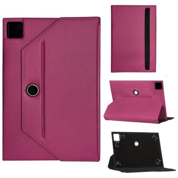 Samsung Galaxy Tab S9 FE Plus SM-X610 Universal Standlı Tablet Kılıfı Pembe