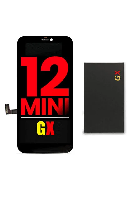 Apple iPhone 12 Mini Uyumlu Lcd Ekran Dokunmatik Siyah Lcd Oled Gx