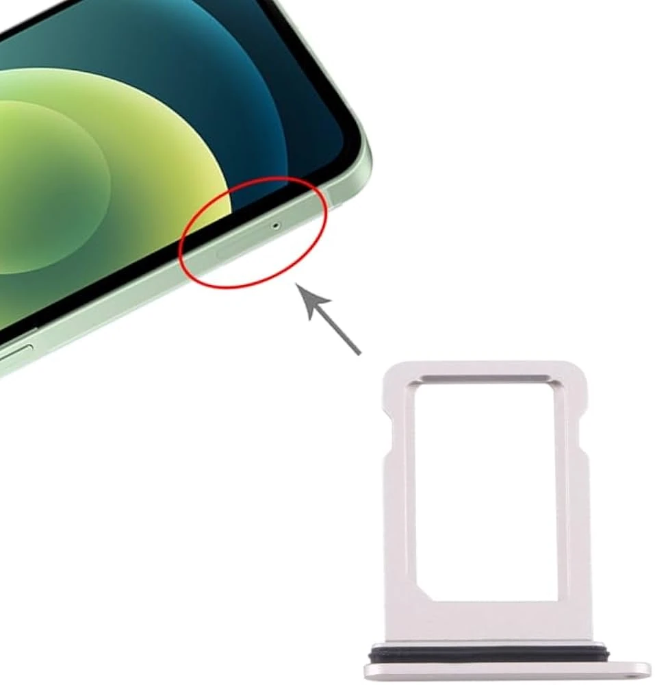 Apple iPhone 12 Uyumlu Sim Kart Tepsisi Beyaz
