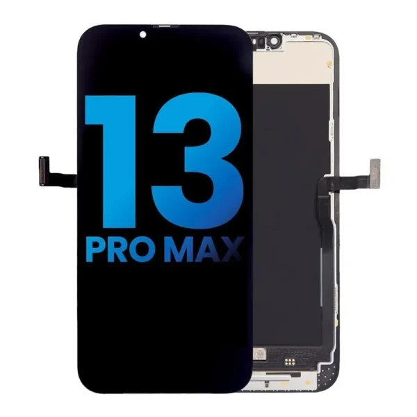 Apple iPhone 13 Pro Max Uyumlu Lcd Ekran Dokunmatik Siyah Servis Revize