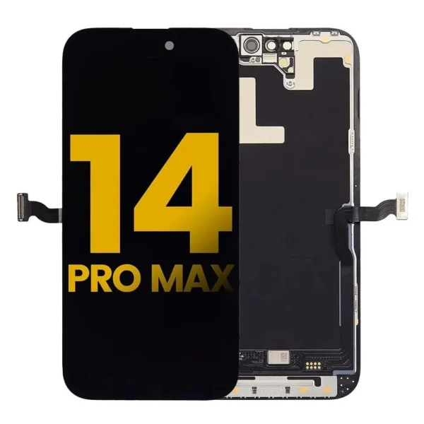 Apple iPhone 14 Pro Max Uyumlu Lcd Ekran Dokunmatik Siyah Lcd Oled Gx