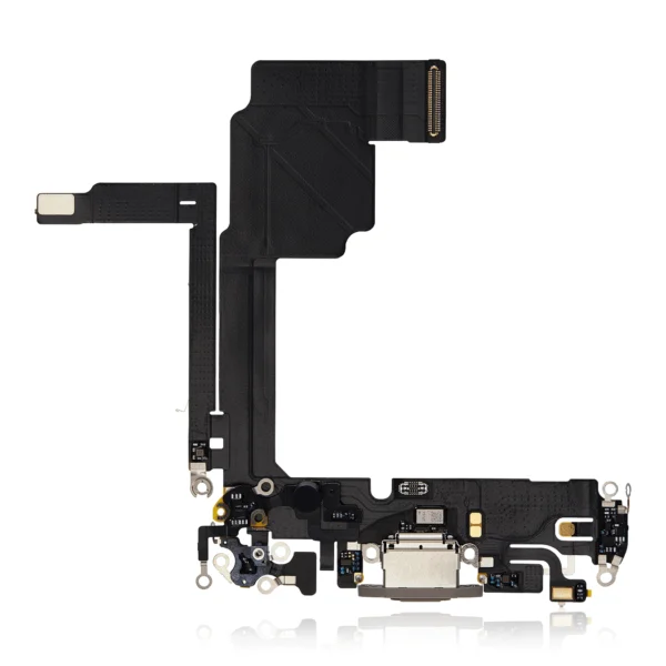 Apple iPhone 15 Pro Uyumlu Şarj Soketli Mikrofon Filmi Flex