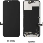 Apple iPhone 15 Uyumlu Lcd Ekran Dokunmatik Siyah Servis Revize