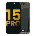 Apple iPhone 15 Pro Uyumlu Lcd Ekran Dokunmatik Siyah Lcd Oled Gx