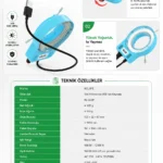 Relife RL-033M 144 Ledli Yüksek Parlaklık Ayarlanabilir Mikroskop Işığı