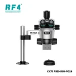 RF4 CX71P-FO24 6.5X-65X Premium Çift Anti-Trinoküler Stereo Mikroskop Başlığı ve FO24 Standı