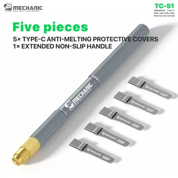 Mechanic TC-51 Type-c Soket Sökme Aparatı (5 adet uç)
