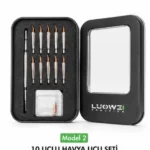LUOWEİ C210 HAVYA UCU YAMUK SİVRİ ( 10 UÇ 1 SAP )